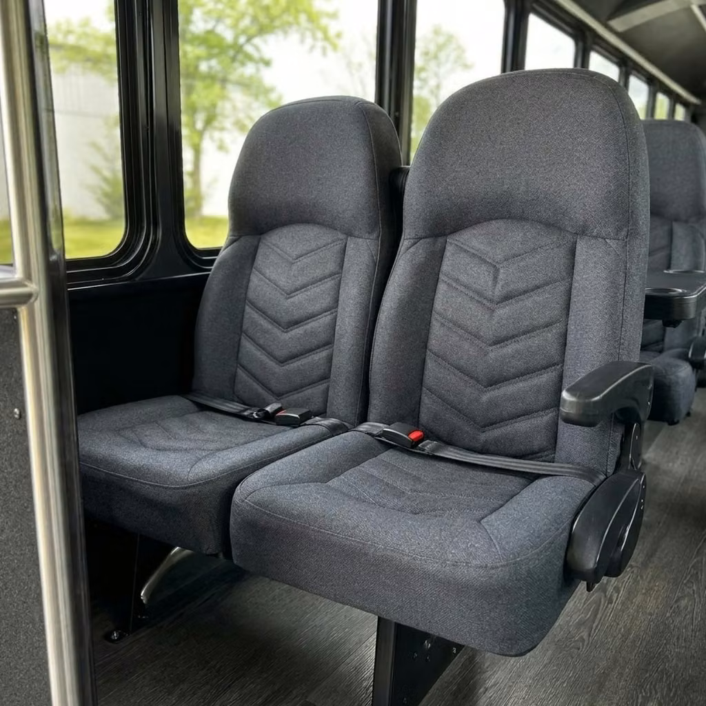 monterey 25 passenger minibus high back seats