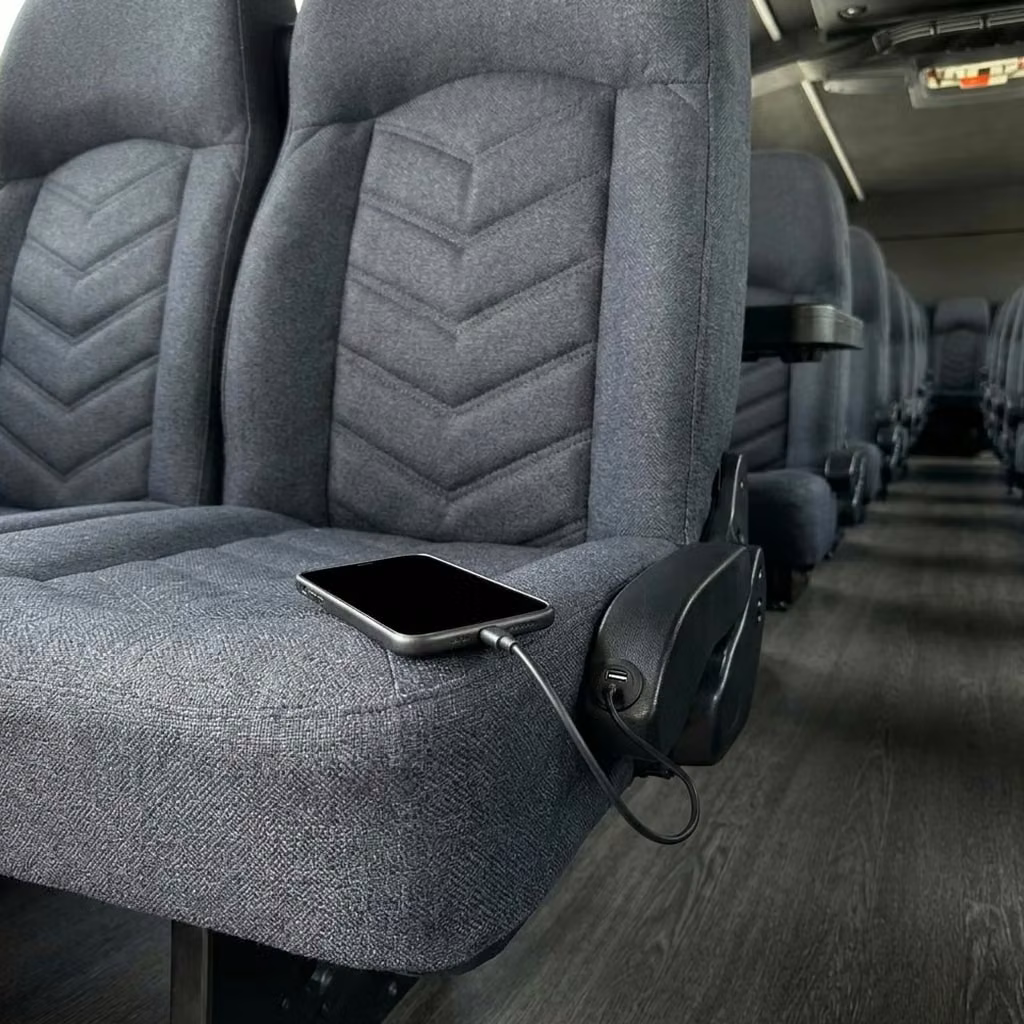 monterey 25 passenger minibus usb charging
