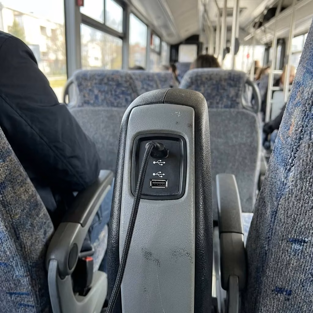 monterey 28 passenger minibus usb charging
