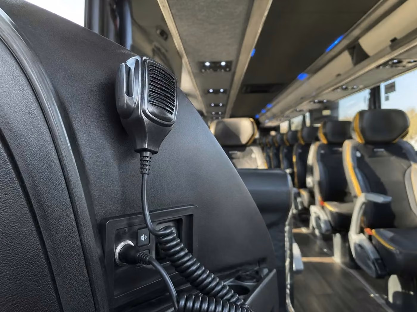 monterey charter bus pa system