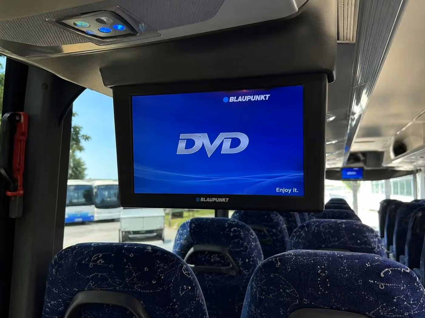 monterey charter bus tv monitors