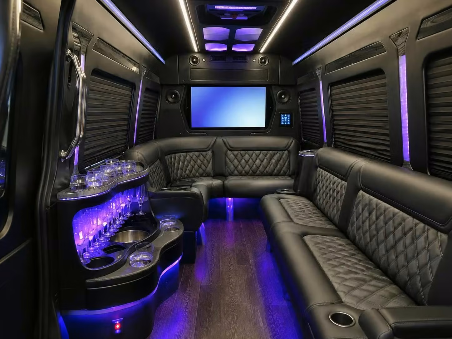 monterey party bus smart tvs