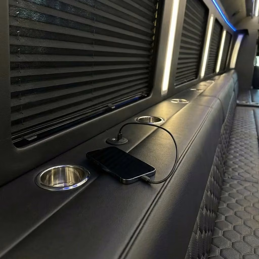 monterey party bus usb charging